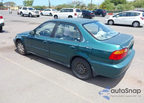 2000 Honda Civic Value Package z USA, uszkodzony, nr VIN 2HGEJ6615YH588508